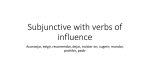 Subjunctive with verbs of influence