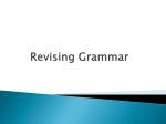 grammar revision - Education Scotland