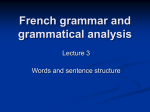 MT Lecture 3 Grammatical structure and the NP (nouns and articles).