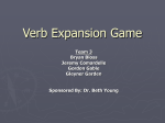 Verb Expansion Game