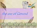 A “Gerund”