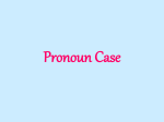 Pronoun Case PowerPoint