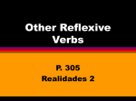 Other Reflexive Verbs