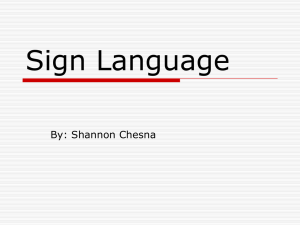 Sign Language - Alumni Cse Ucsc