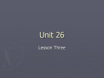 Unit 26 - Think Outside the Textbook