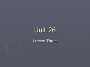 Unit 26 - Think Outside the Textbook