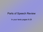 Parts of Speech PowerPoint