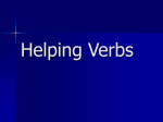 Always Helping Verbs