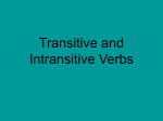 Transitive and Intransitive Verbs - chssenglish9-10
