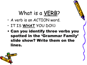 What is a VERB? - partsofspeech4