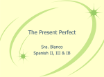 The Present Perfect