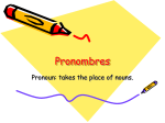 Pronombres - dhsespanol