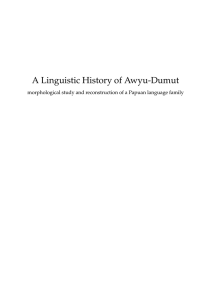 A Linguistic History of Awyu-Dumut