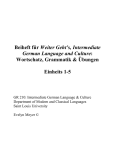 Weiter Geht’s, Intermediate Wortschatz, Grammatik &amp; Übungen Einheits 1-5
