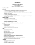 Curriculum Map  Discipline: Foreign Language Course: German 1-2