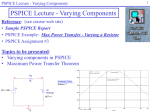 Varying a component