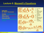 Lecture 6: Maxwell´s Equations