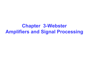 Chapter 3-Webster Amplifiers and Signal Processing