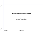 Application of photodiodes - Biosystems and Agri Engineering
