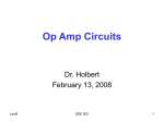 Op Amp Circuits - Keith E. Holbert