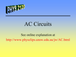 AC Circuits - Cedarville University