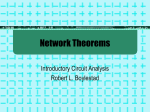 Chapter 9 – Network Theorems
