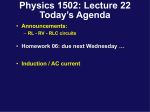 Phys132 Lecture 5 - University of Connecticut