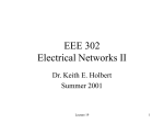 EEE 302 Lecture 19 - Arizona State University