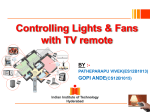 Controlling Lights & Fans with TV remote