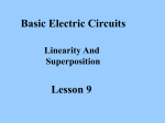 Lesson 9 Linearity and Superposition