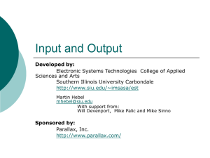 Input and Output