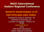 REMOTE MONITORING of CP FOR PIPELINES AND TANKS