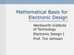 Mathematical Basis for Electronic Design