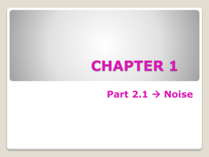 Chapter 1 (Part 2.1) - Noise