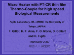 Micro Heater with PT-CR thin film Thermo