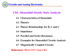 Ch4 Sinusoidal Steady State Analysis