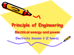 Electrical energy and power