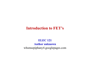 FET Basics