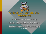 Current and Resistance