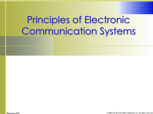 Principles of Electronic Communication Systems