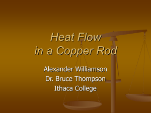 Heat Flow in a Copper Rod