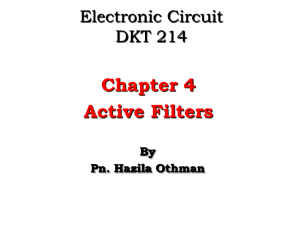 Active Filters (Chp 4)