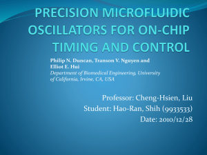 precision microfluidic oscillators for on