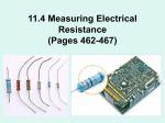 11.4 Measuring Electrical Resistance
