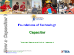 Foundations of Technology Capacitor Teacher Resource Unit
