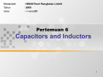 Capacitors and Inductors