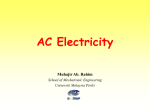AC Electricity - UniMAP Portal