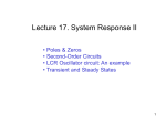 17. System Responses II