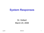 System Responses - Keith E. Holbert