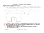 Lecture 7: Hybrid Transistor Model for small AC :